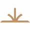 Ekena Millwork Richland Timber Gable Bracket, Western Red Cedar, 84"W x 42"H x 1 1/2"D x 5 1/2"F, 12/12 Pitch GBW084X42X0206RIC00SWR - alternate 1